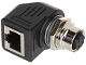UHLOVÁ PRIECHODKA M12D-G/RJ45-G