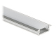 PROFILE WITH COVER FOR LED STRIPS PR-LED/RA/2M FLUSH STRIEBORNÝ