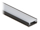 PROFILE WITH COVER FOR LED STRIPS PR-LED/SB/2M SURFACE ČIERNY