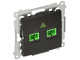 DOUBLE FIBER OPTIC SOCKET DGS2.01/49-SIMON54 SC-APC