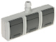 TRIPLE SURFACE SOCKET OUTLET AQUANT-G3/EPN 230 V AC 16 A IP65 Elektro-Plast