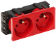 DATA DOUBLE SOCKET OUTLET WITH SOCKET ACCESS ELEMENT GN-DATA-2P/LS System 45