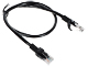 PATCHCORD RJ45/0.5-BLACK 0.5 m