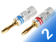 PAIR OF BANANA-TYPE PLUGS BAN-PLUG-HQ ČERVENÁ + MODRÝ VITALCO