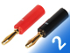 PAIR OF BANANA-TYPE PLUGS BAN-PLUG-V2 ČERVENÁ + ČIERNY PROLINK