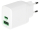 SIEŤOVÁ NABÍJAČKA USB PowerSource Duo30 CHARB-GC-30AC-W Green Cell