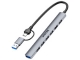 HUB USB 2.0 / 3.0 H1209AGY01 15 cm UNITEK