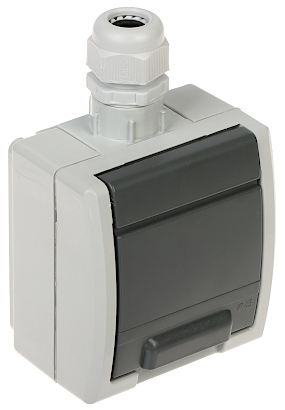 JEDNODUCHÁ NAOMIETKOVÁ ZÁSUVKA AQUANT-G1/EPN 230 V AC 16 A IP65 Elektro-Plast